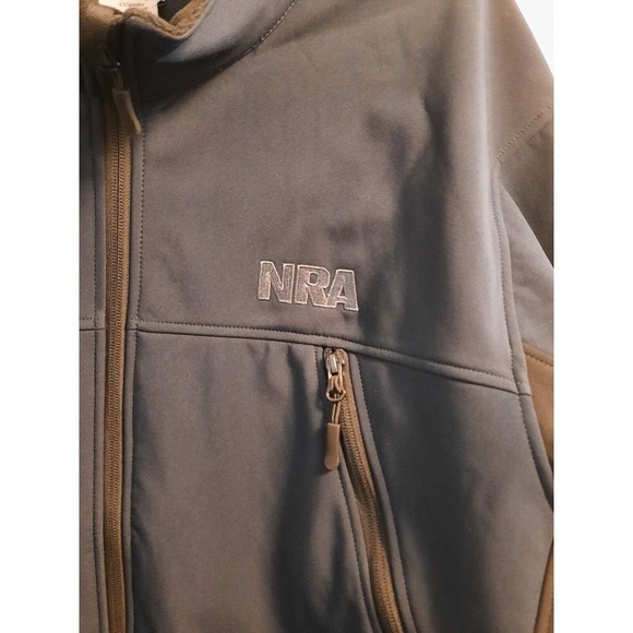 NRA Men’s Jacket Zip Down Dark Blue National Rifle Association XL Zip Pockets - Picture 2 of 10